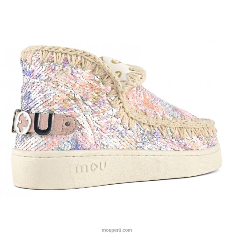 zapatilla de lentejuelas estampadas esquimales de verano mujer 8DRXZ44 mezcla desnuda Mou