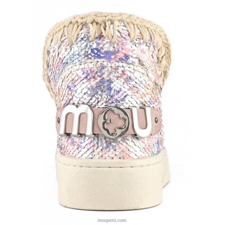 zapatilla de lentejuelas estampadas esquimales de verano mujer 8DRXZ44 mezcla desnuda Mou