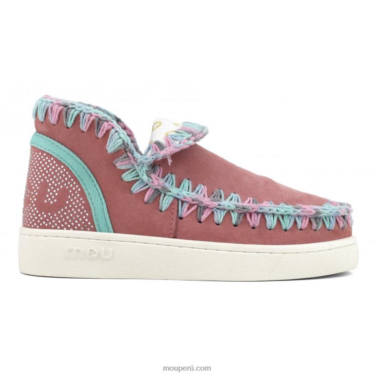 zapatilla eskimo de verano con costuras de colores mezclados mujer 8DRXZ42 peonía Mou