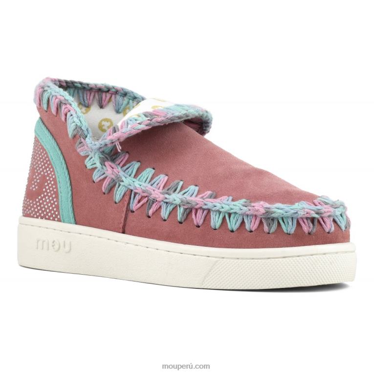 zapatilla eskimo de verano con costuras de colores mezclados mujer 8DRXZ42 peonía Mou
