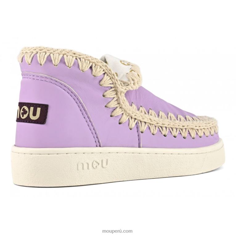 zapatilla esquimal de verano de piel mujer 8DRXZ20 lila Mou