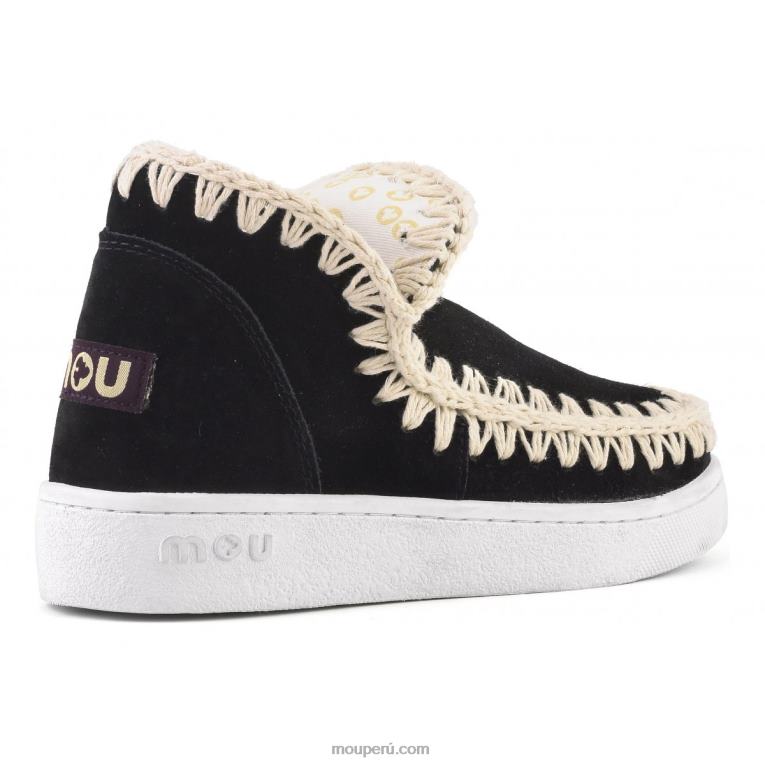 zapatilla esquimal de verano mujer 8DRXZ7 blanco negro Mou