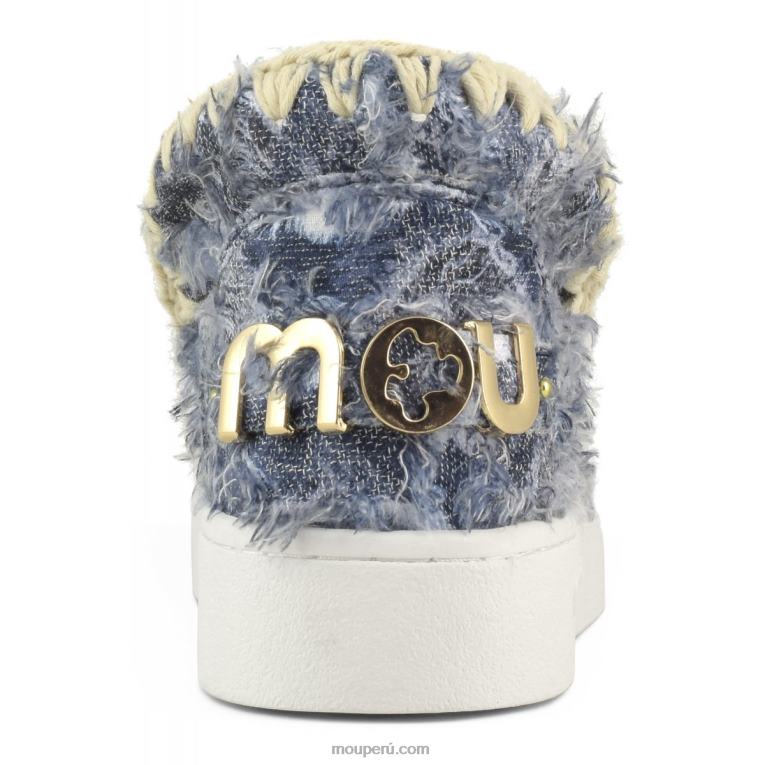 zapatilla vaquera de verano mujer 8DRXZ60 mosaico de mezclilla Mou