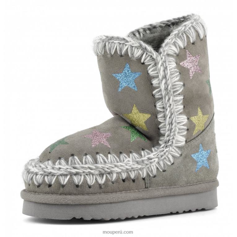 estrellas impresas con purpurina esquimal niños 8DRXZ838 nuevo gris Mou
