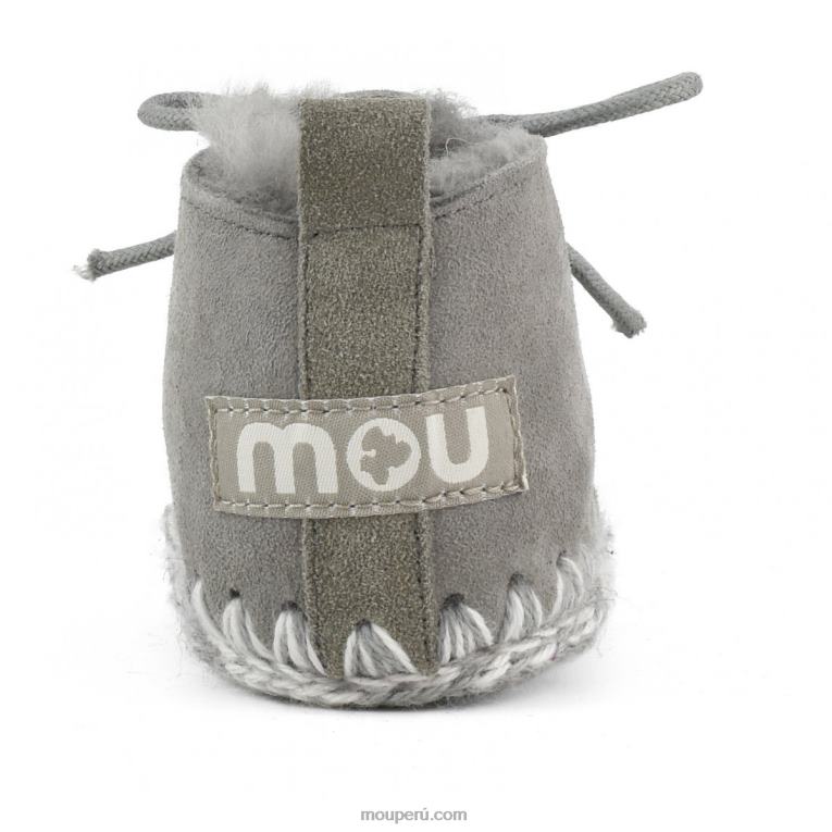 zapato infantil con cordones niños 8DRXZ824 nuevo gris Mou