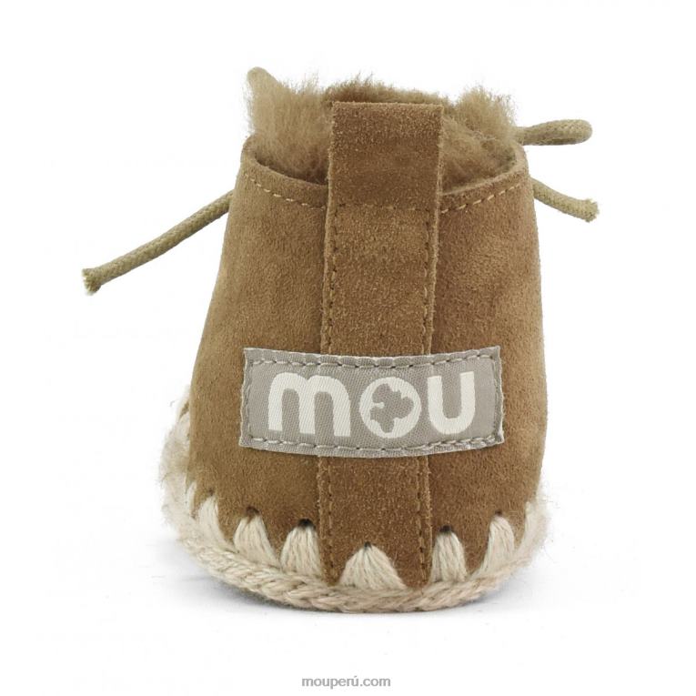 zapato infantil con cordones niños 8DRXZ826 coñac Mou