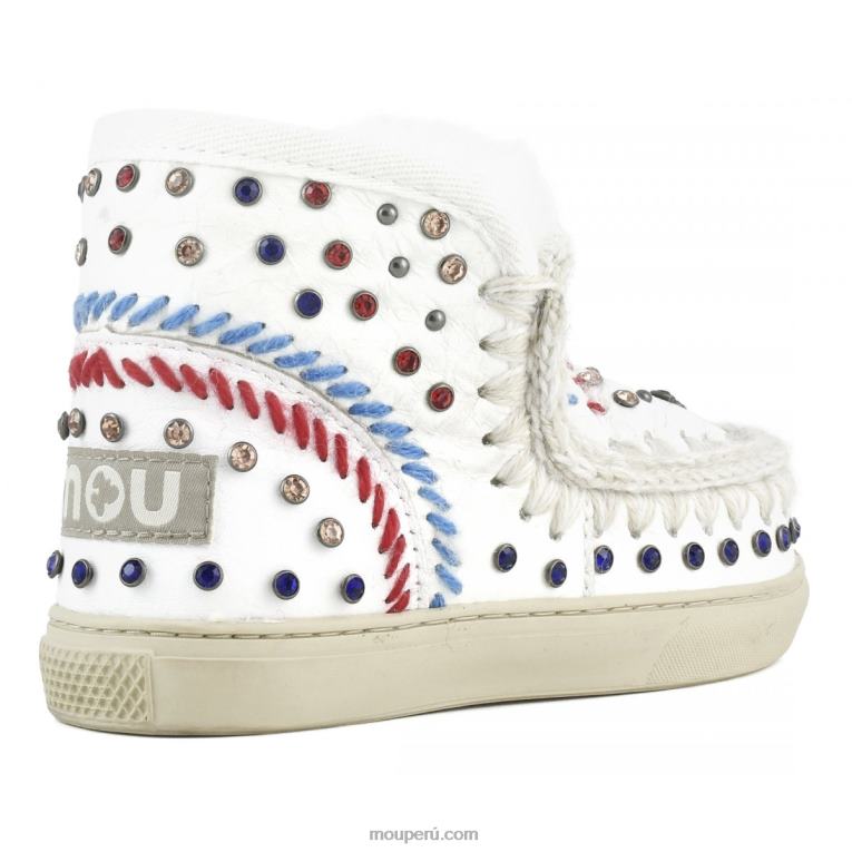 zapatillas esquimales tachuelas y punto niños 8DRXZ797 blanco ceroso Mou