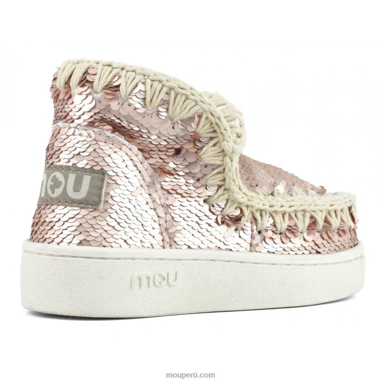 lentejuelas de zapatillas esquimales de verano niños 8DRXZ789 lentejuelas oro rosa - logo oro Mou